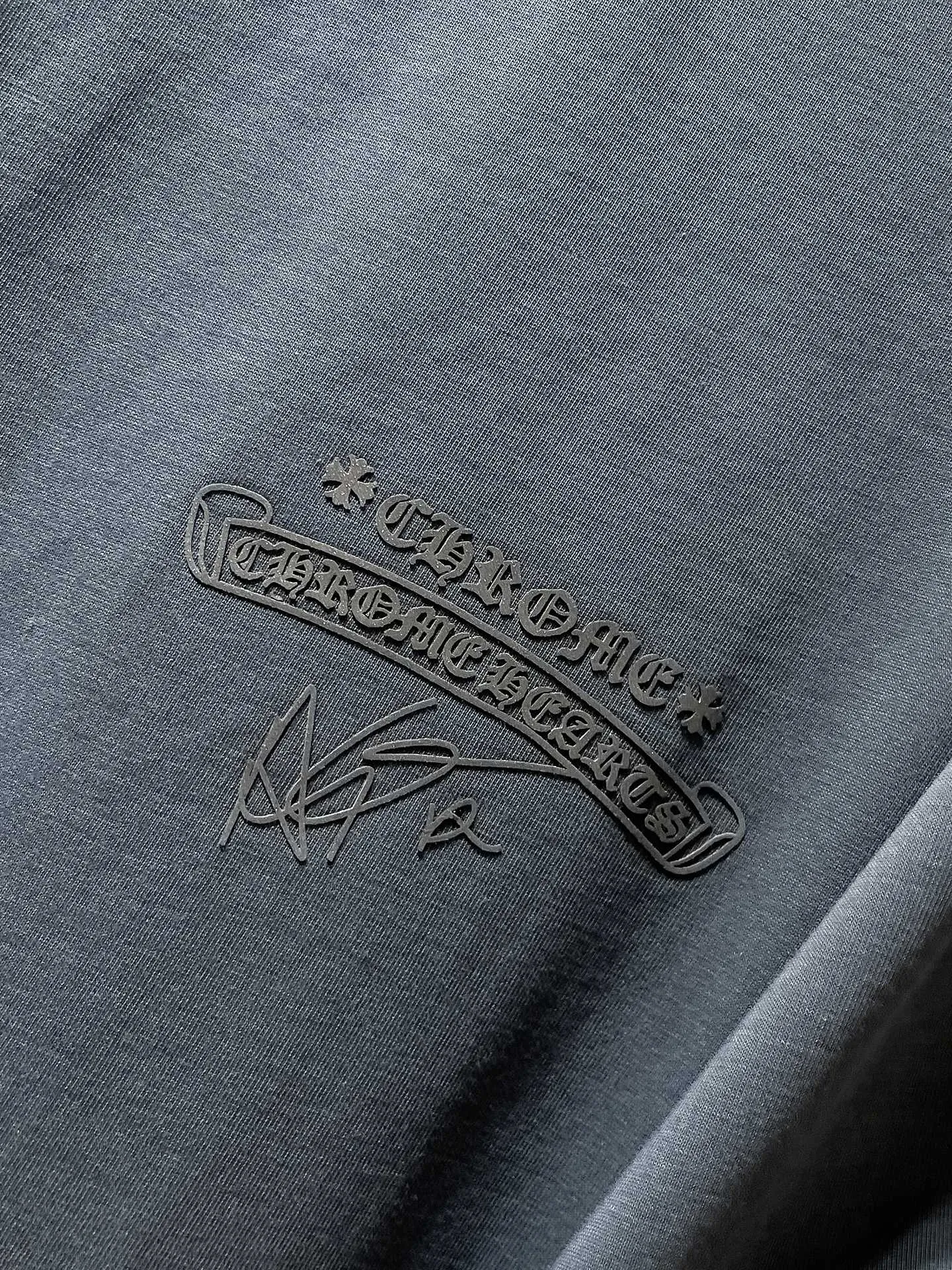 P160 New in summer Chrome Hearts 25ss silicone lettering film version High gram weight environmentally friendly high-quality top-grade fabric 280g heavy-duty horseshoe Sanskrit hand-worn short sleeves counter synchronization 1:1 replica version Recommended colors: black white gray code size: S, M, L, XL